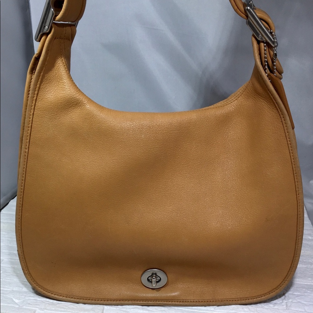 Classic Coach M2P-9718 Tan Saddlebag Shoulder Bag